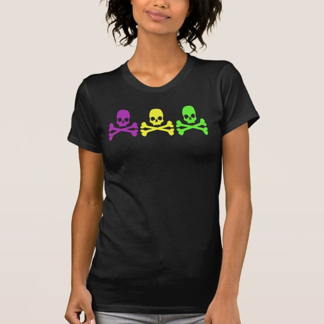 Mardi Gras Skulls T-Shirt (Front)