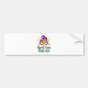 Mardi Gras Squad Bumper Sticker