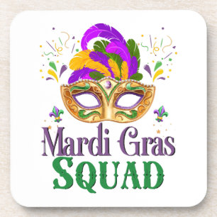 Mardi Gras Squad Coaster
