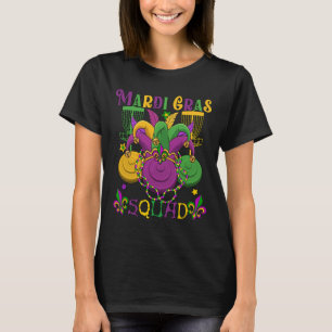 Mardi Gras Squad Disc Golf Equipment Player Funny T-Shirt