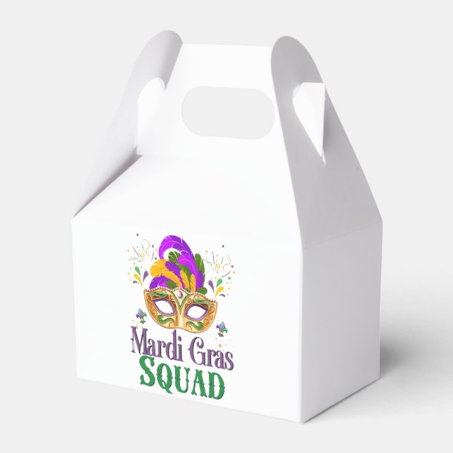 Mardi Gras Squad Favour Box (Front Side)