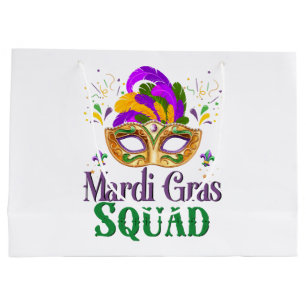 Mardi Gras Squad Large Gift Bag