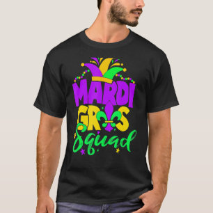 Mardi Gras Squad  Matching Carnival Parade Party T-Shirt