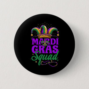 Mardi Gras Squad Matching Group Mardi Gras Cruise 6 Cm Round Badge