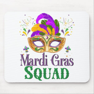 Mardi Gras Squad Mouse Mat