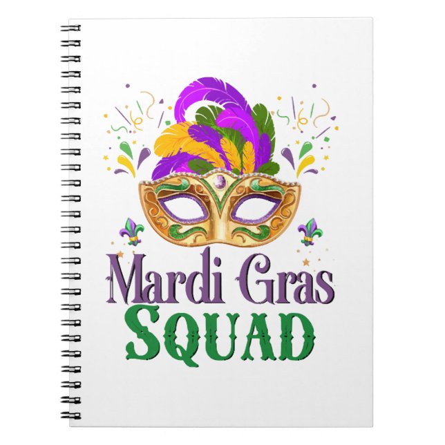 Mardi Gras Squad Notebook (Front)