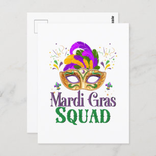 Mardi Gras Squad Postcard