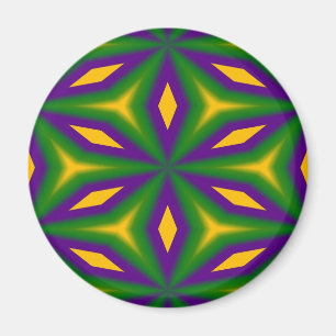 Mardi Gras Star Magnet