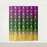 Mardi Gras | Step and Repeat Photo Backdrop