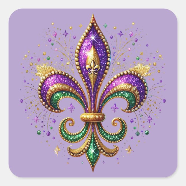 Mardi Gras Sticker (Front)
