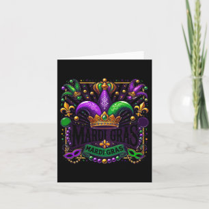 Mardi Gras Sticker Card