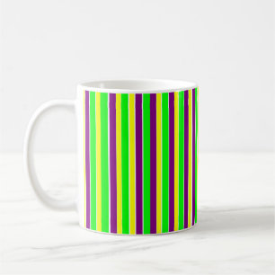 Mardi Gras Stripes Coffee Mug