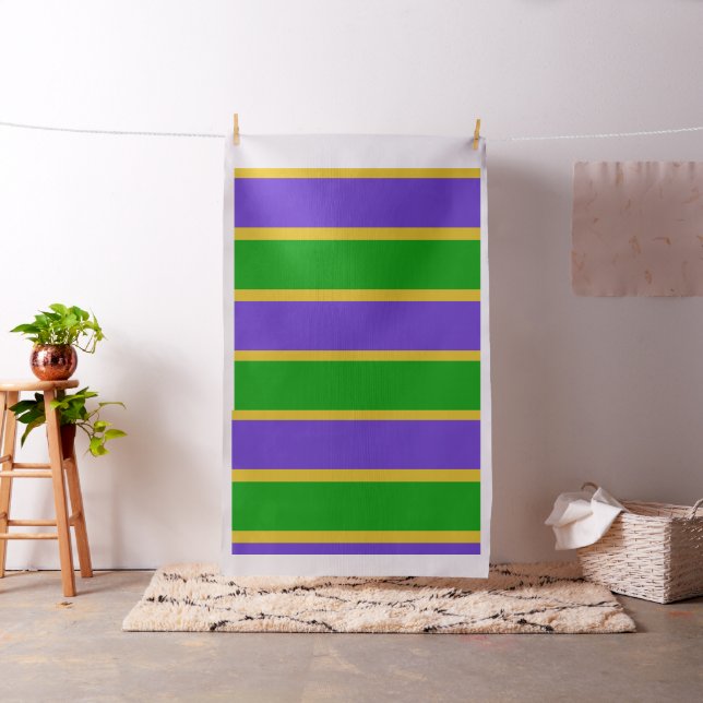 Mardi Gras Stripes Fabric (In Situ)