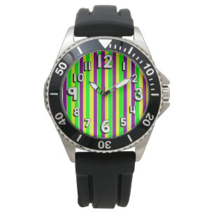 Mardi Gras Stripes Watch