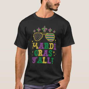 Mardi Gras Sunglasses Festival New Orleans Party T-Shirt