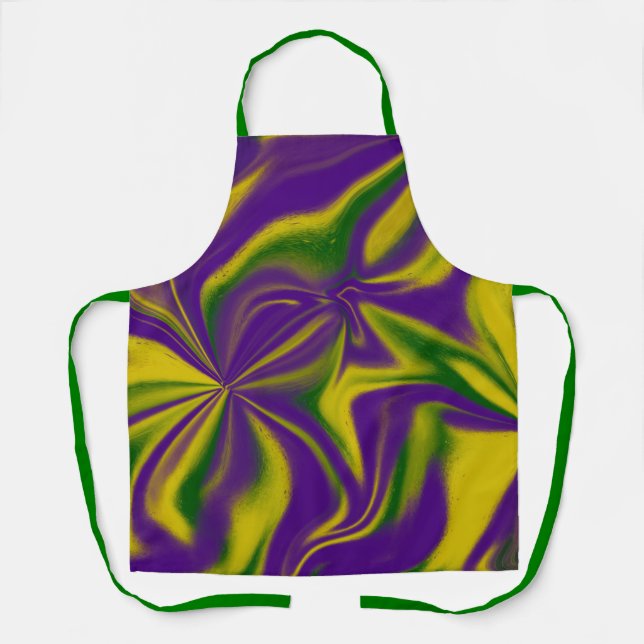 Mardi Gras Swirls  Apron (Front)