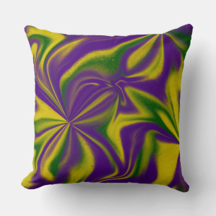 Mardi Gras Swirls Cushion