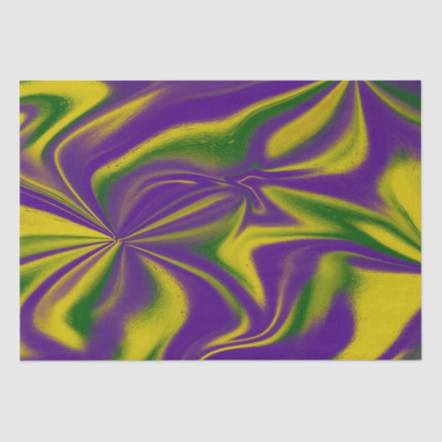 Mardi Gras Swirls Tissue Paper (Front)
