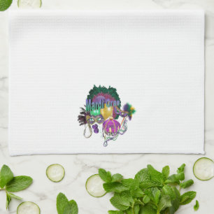 Mardi Gras Tea Towel