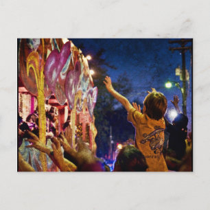 Mardi Gras Textures Postcard
