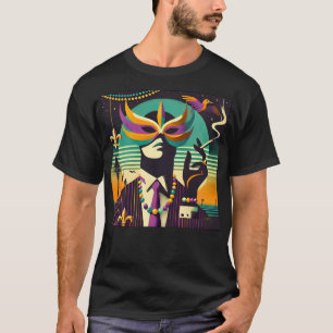 Mardi Gras The Smoking Man T-Shirt