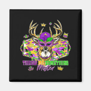 Mardi Gras Throw Me Soing Mister Deer Hunting Boys Magnet