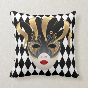 Mardi Gras Throw Pillow