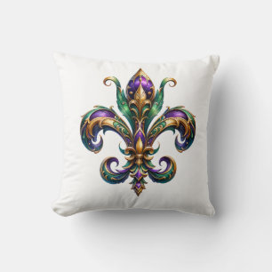 Mardi Gras Throw Pillow