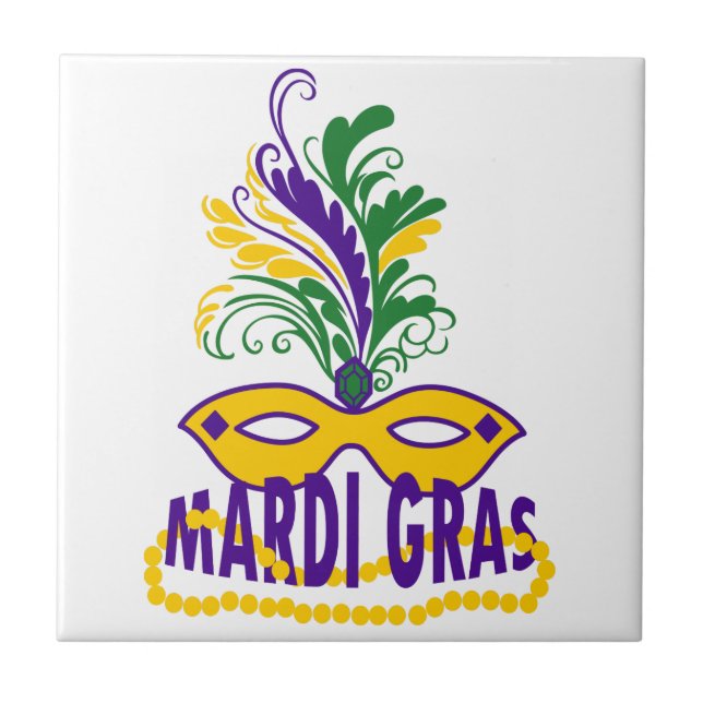 Mardi Gras Tile (Front)