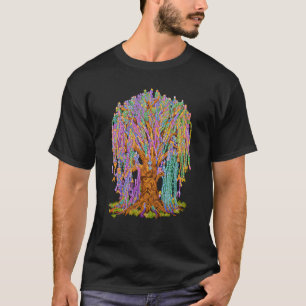 Mardi Gras Tree Beads New Orleans 2023 Parades Fes T-Shirt