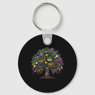 Mardi Gras Tree Beads New Orleans 2025 Festival Be Key Ring