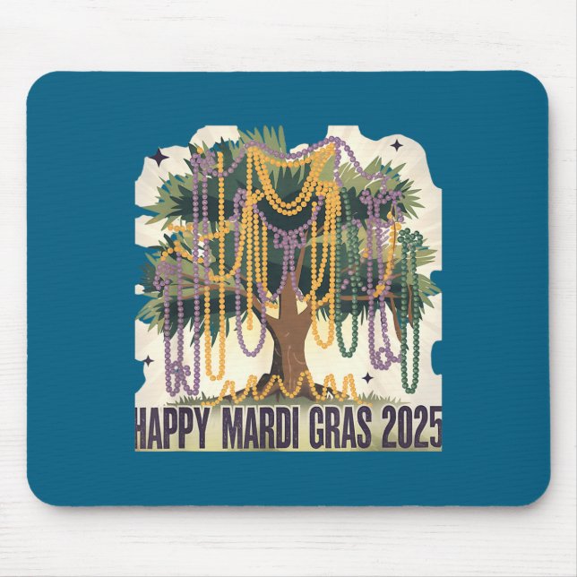 Mardi Gras Tree Carnival New 2024 For Women Valent Mouse Mat (Front)