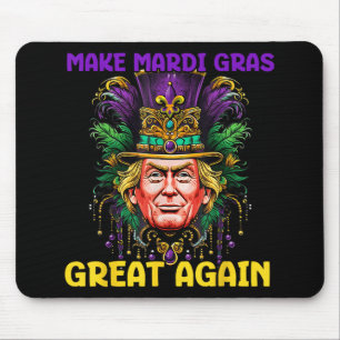 Mardi Gras Trump 2025 Funny Make Mardi Gras Great Mouse Mat