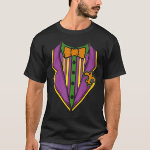 Mardi Gras Tuxedo Costume Carnival Parade Masquera T-Shirt