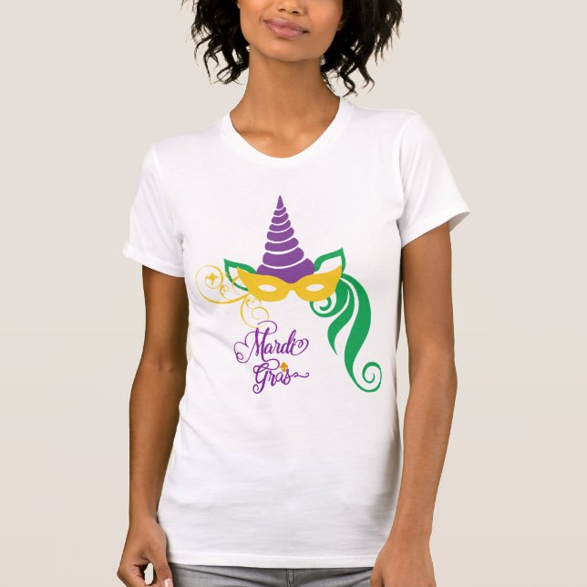 Mardi Gras Unicorn t-Shirt (Front)