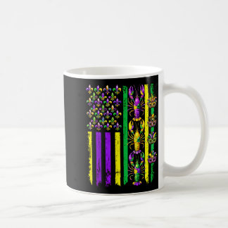 Mardi Gras Usa American Flag Crawfish Carnival Men Coffee Mug
