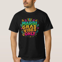 Mardi Gras Vibes Only Colourful Typography