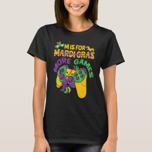 Mardi Gras Video Game Controller Awesome Boys Cost T-Shirt
