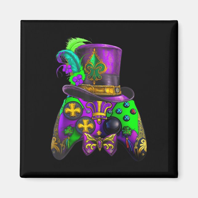 Mardi Gras Video Game Controller E sport for kids  Magnet (Front)