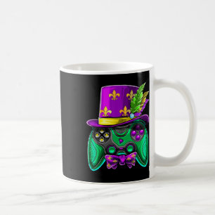 Mardi Gras Video Game Controller Jester Hat Costum Coffee Mug
