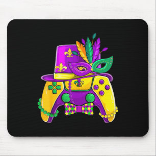 Mardi Gras Video Game Controller Jester Hat Costum Mouse Mat