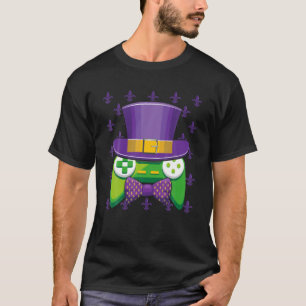 Mardi Gras Video Game Controller Jester Hat Costum T-Shirt