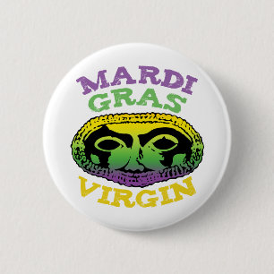 Mardi Gras Virgin 6 Cm Round Badge