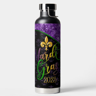 Mardi Gras Water Bottle, Mardi Gras 2023 Water Bottle