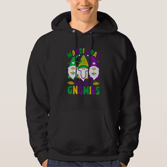 Mardi Gras With my Gnomies celebrations parade par Hoodie (Front)