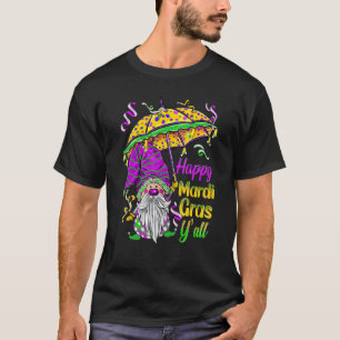 Mardi Gras Yall Gnomes Costume Carnaval Party Tee