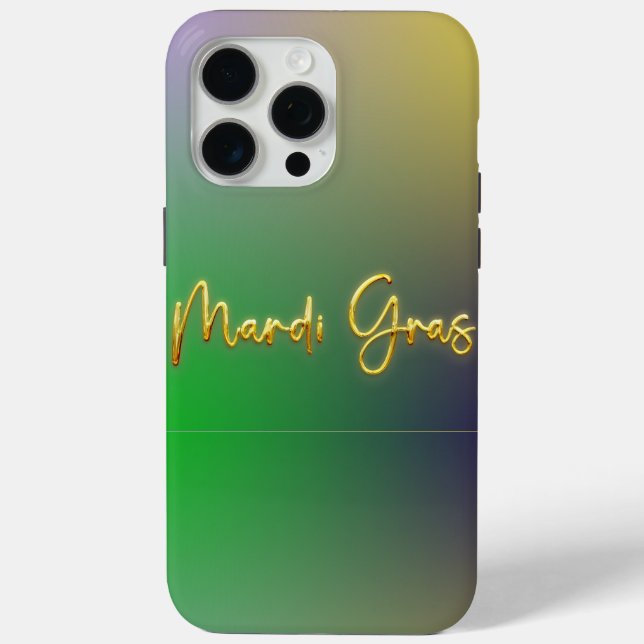 Mardi Gras Yellow, Purple, Green Case-Mate iPhone Case (Back)
