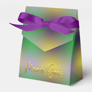 Mardi Gras Yellow, Purple, Green Favour Box