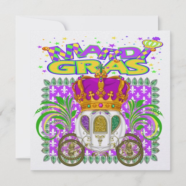 Mardi Gras - Your Royal Event - SRF Invitation (Front)
