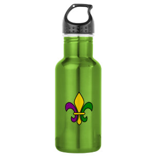 Mardi grass fleur-de-lys 532 ml water bottle